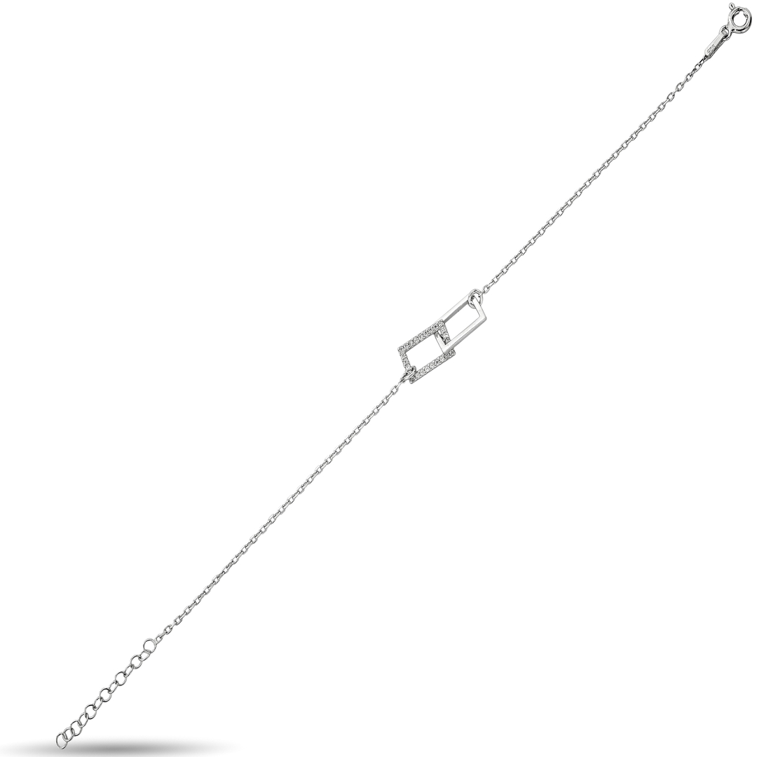 DOUBLE RECTANGULAR ZIRCON BRACELET
