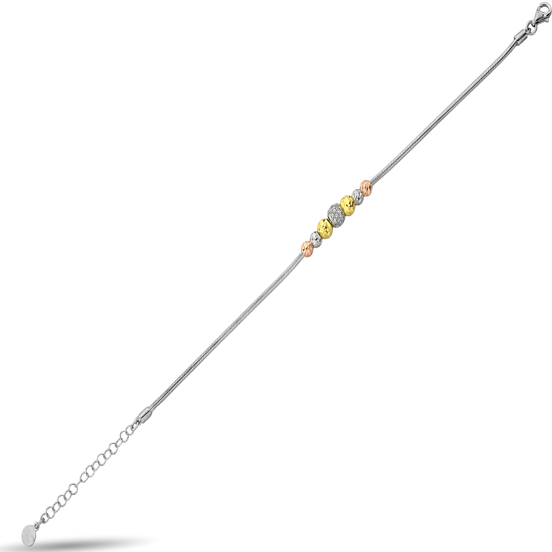 COLORED STONE ZIRCON BRACELET