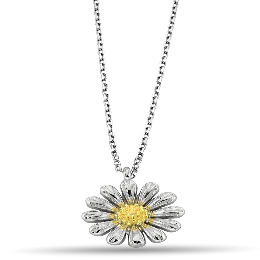 DAISY FIGURE ZIRCON NECKLACE