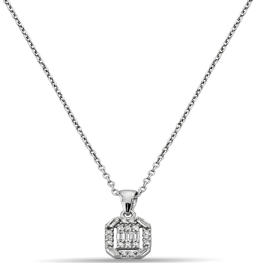 BAGUETTE ZIRCON NECKLACE