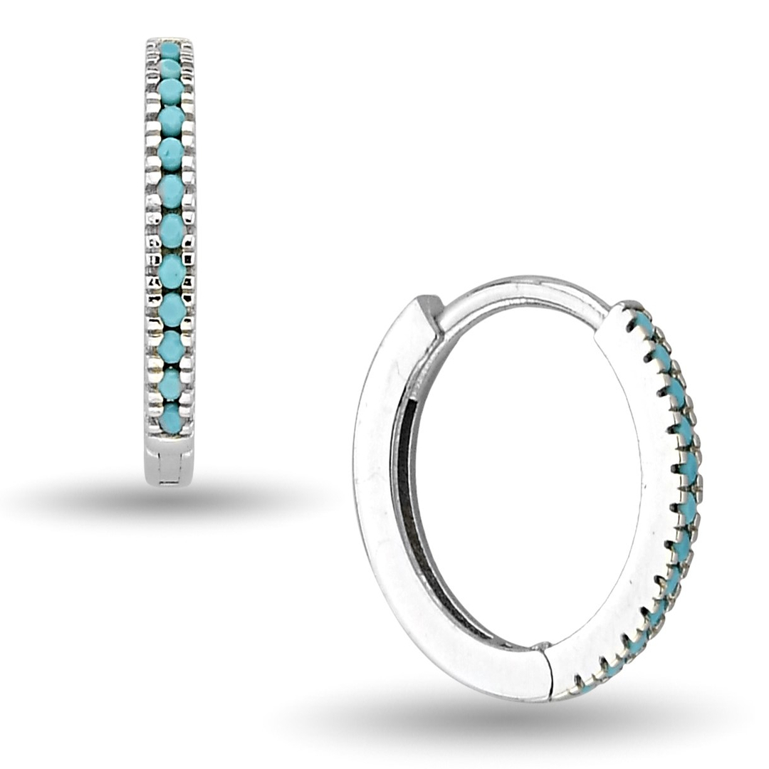 BLUE STONE EARRINGS