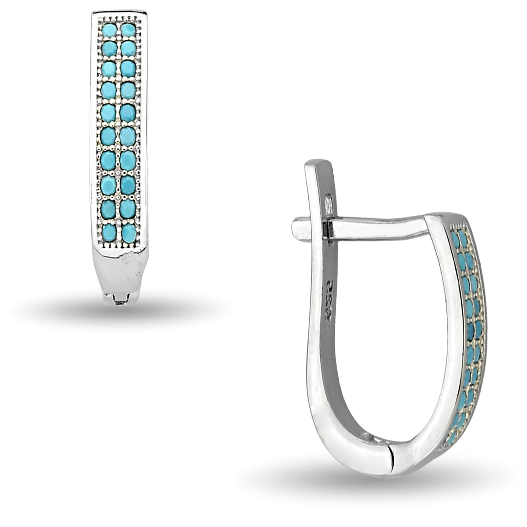 BLUE STONE EARRINGS