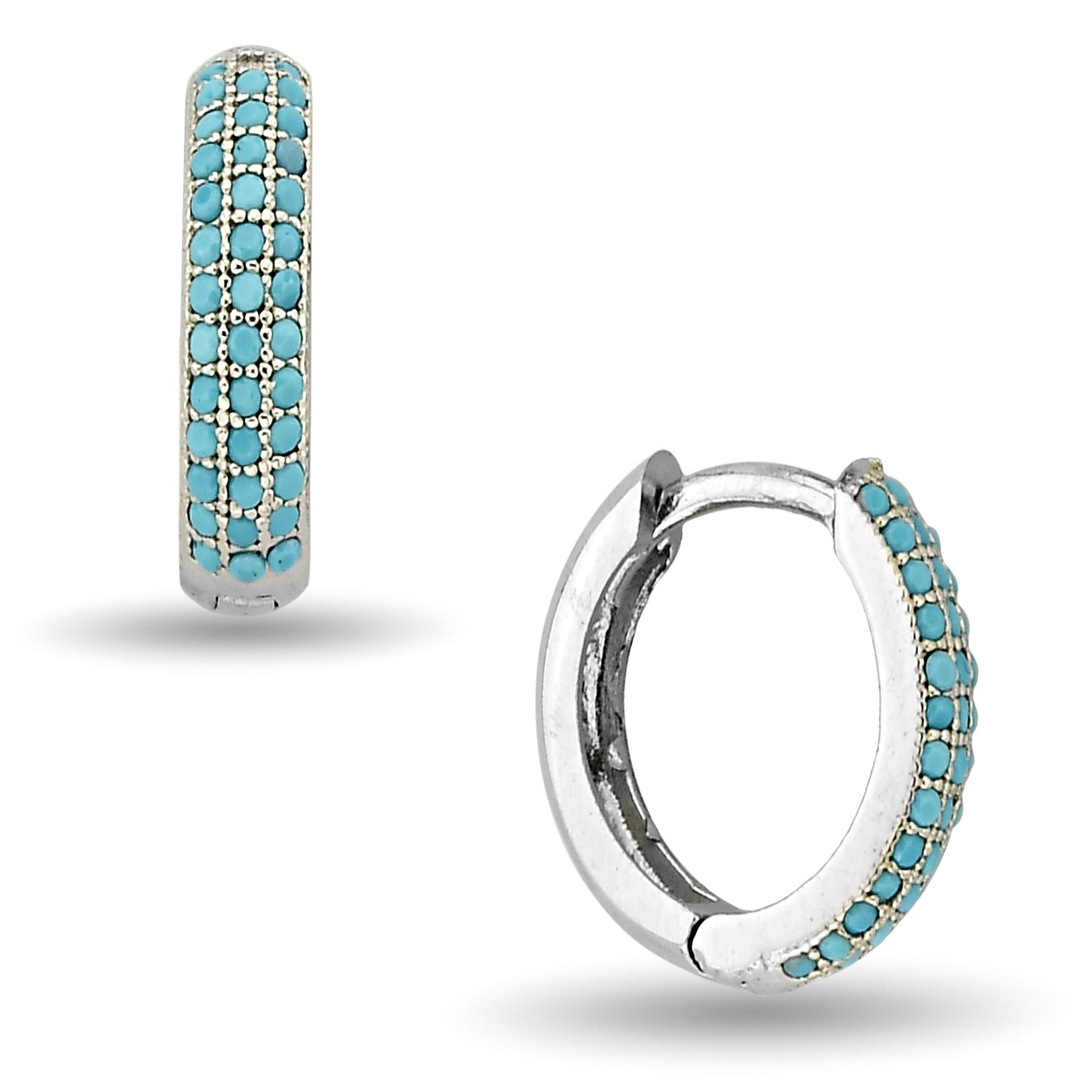 BLUE STONE EARRINGS
