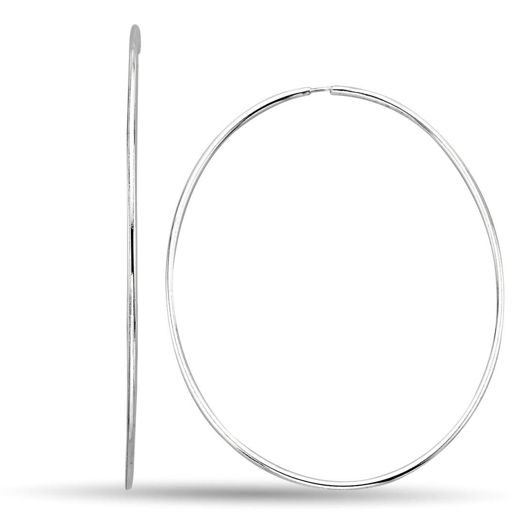 ROUND EARRINGS WITH 7 CM