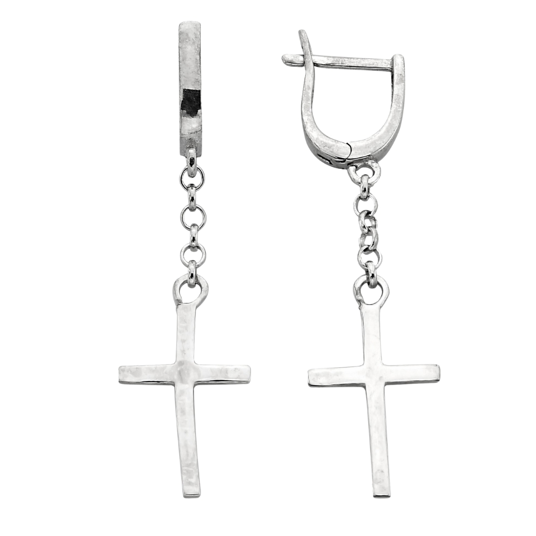 CHAIN ​​CROSS EARRINGS