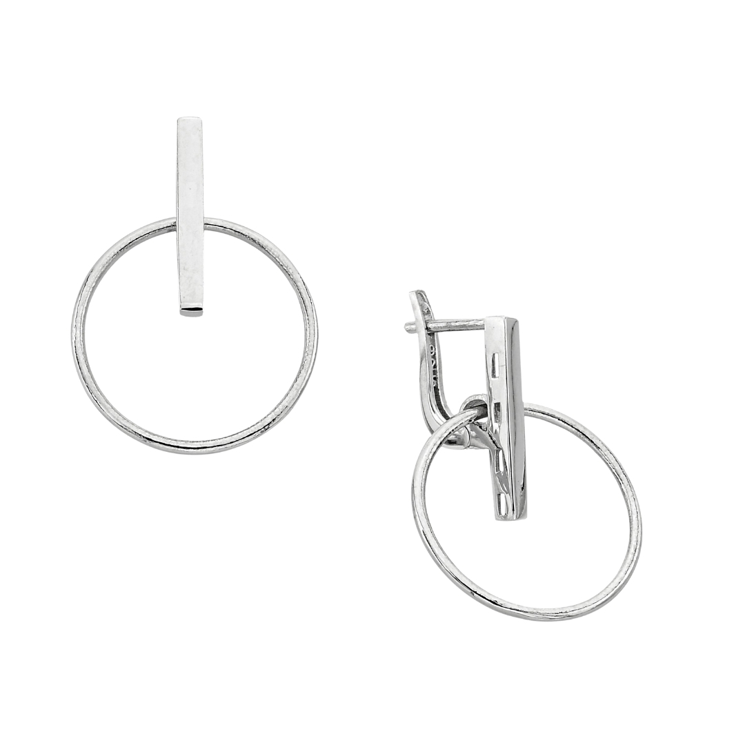 CIRCLE FIGURE EARRINGS