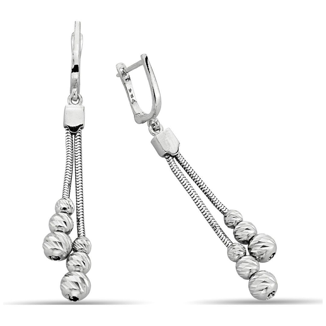 CHAIN ​​BEAD EARRINGS